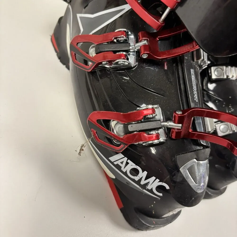 Atomic Silver Hawx 2.0 90 Ski Boots Red Black 295mm Size 25 25.5 Thinsulate 200